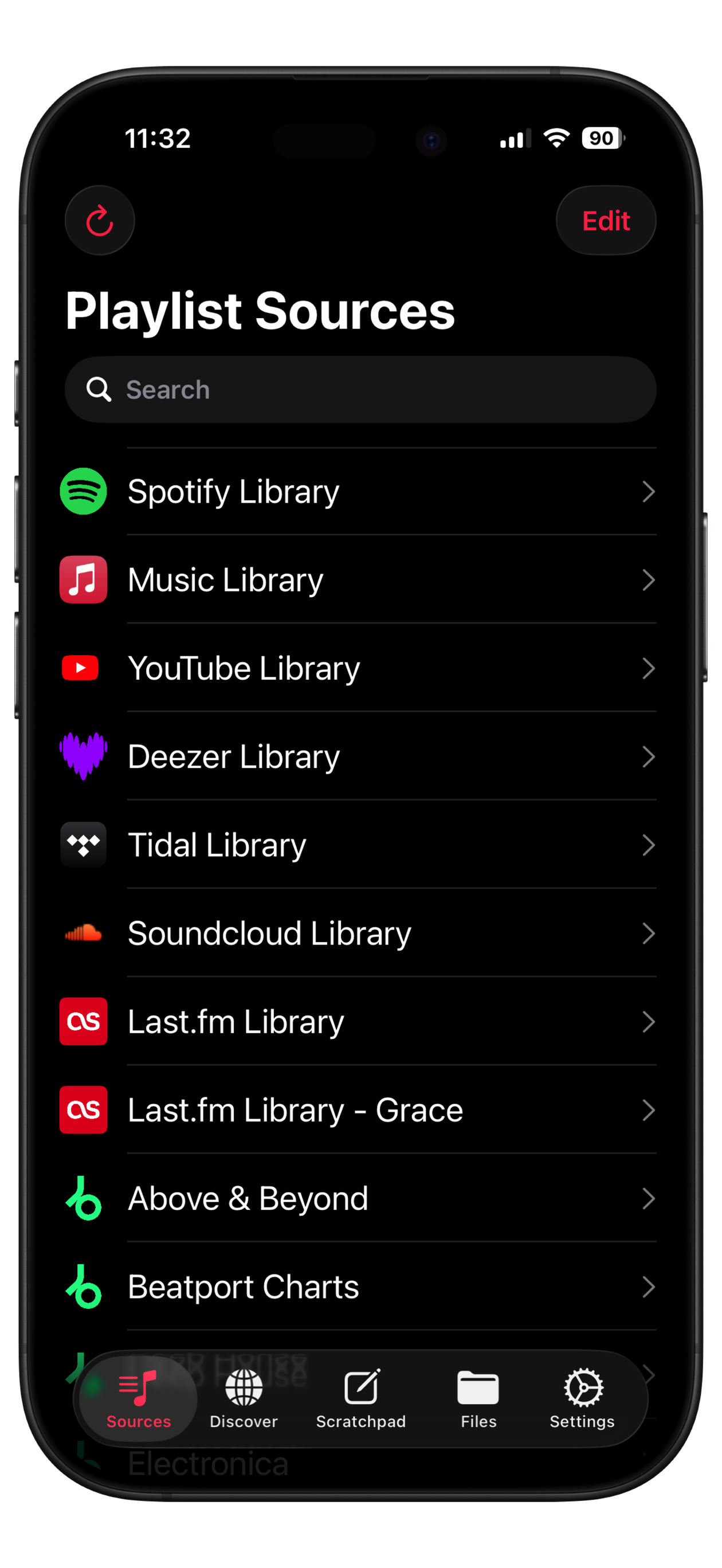 Playlisty playlist sources